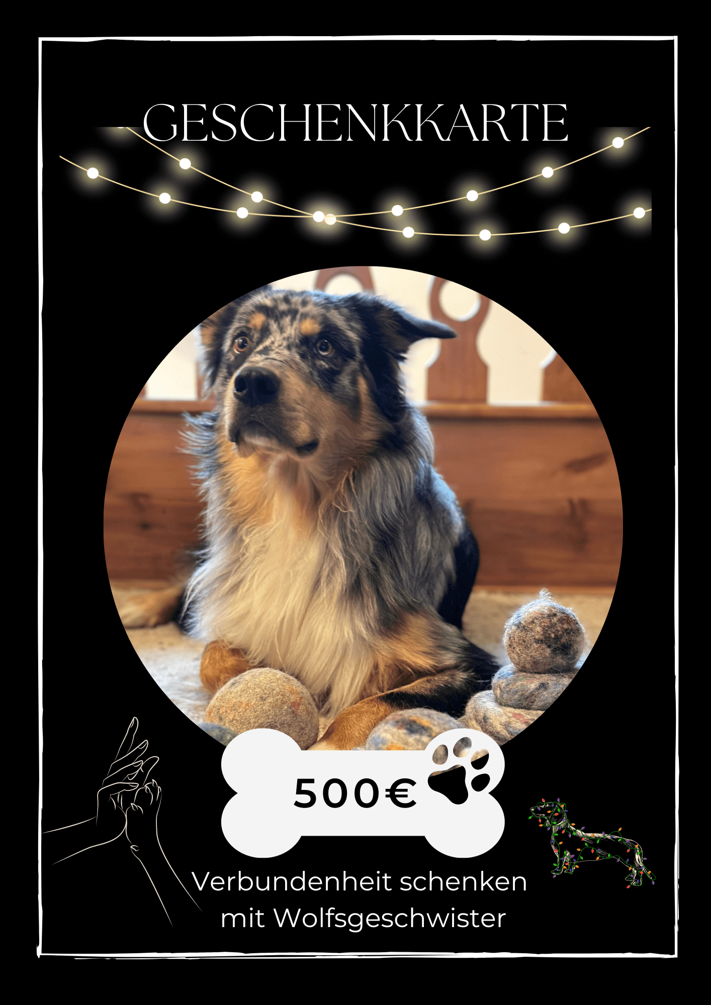 Wolfsgeschwister Geschenkkarte